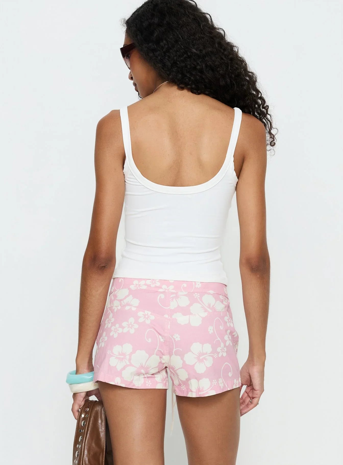 Cowabunga Micro Shorts Pink Floral
