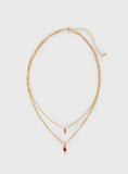 Rosen Necklace Pack Gold Red