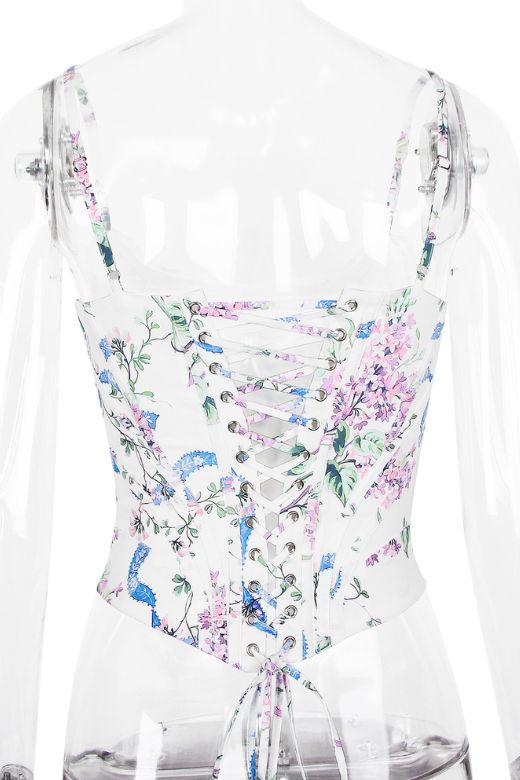 Penny Top White Floral