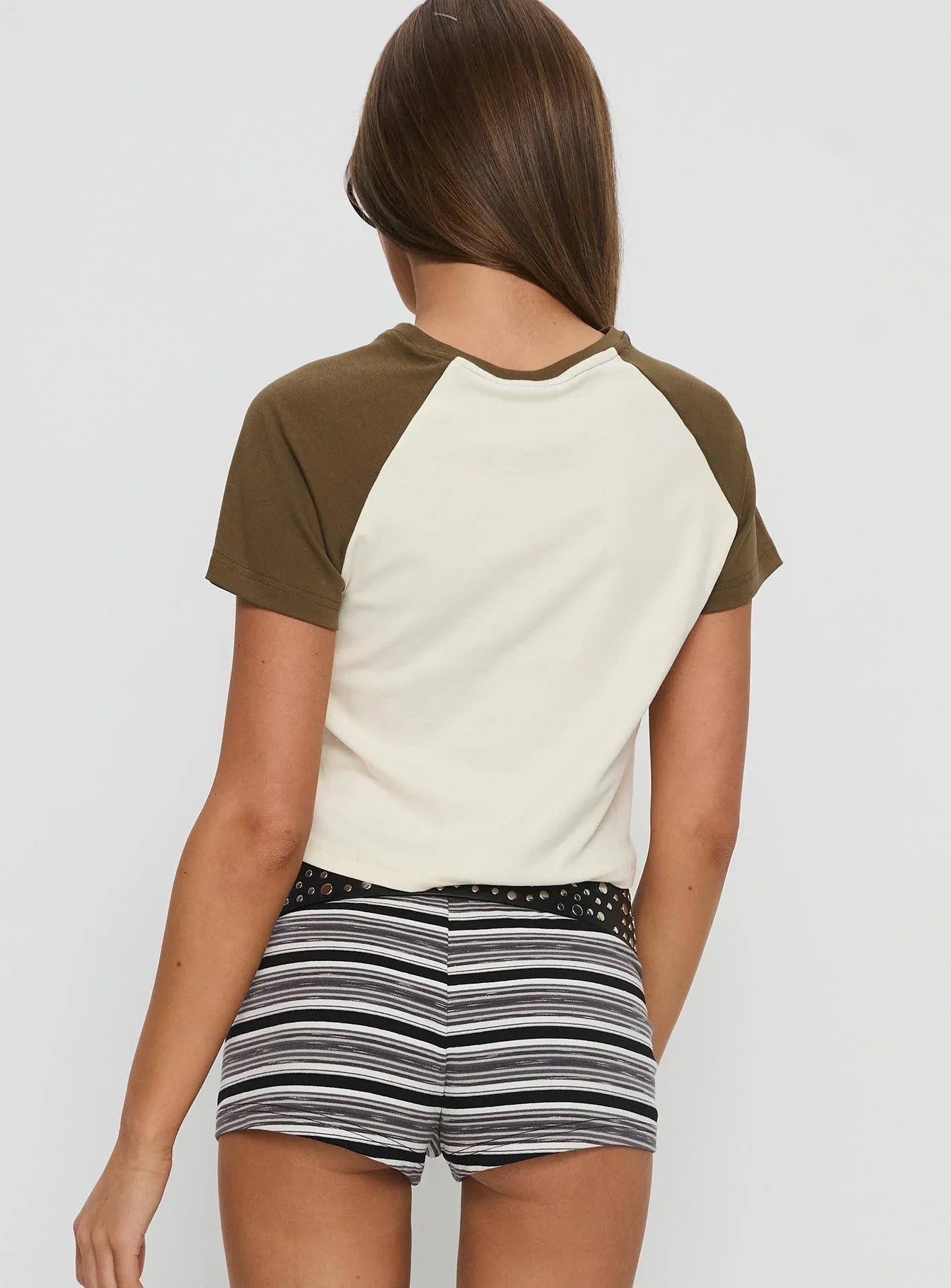 87 Classic Graphic Top White Green