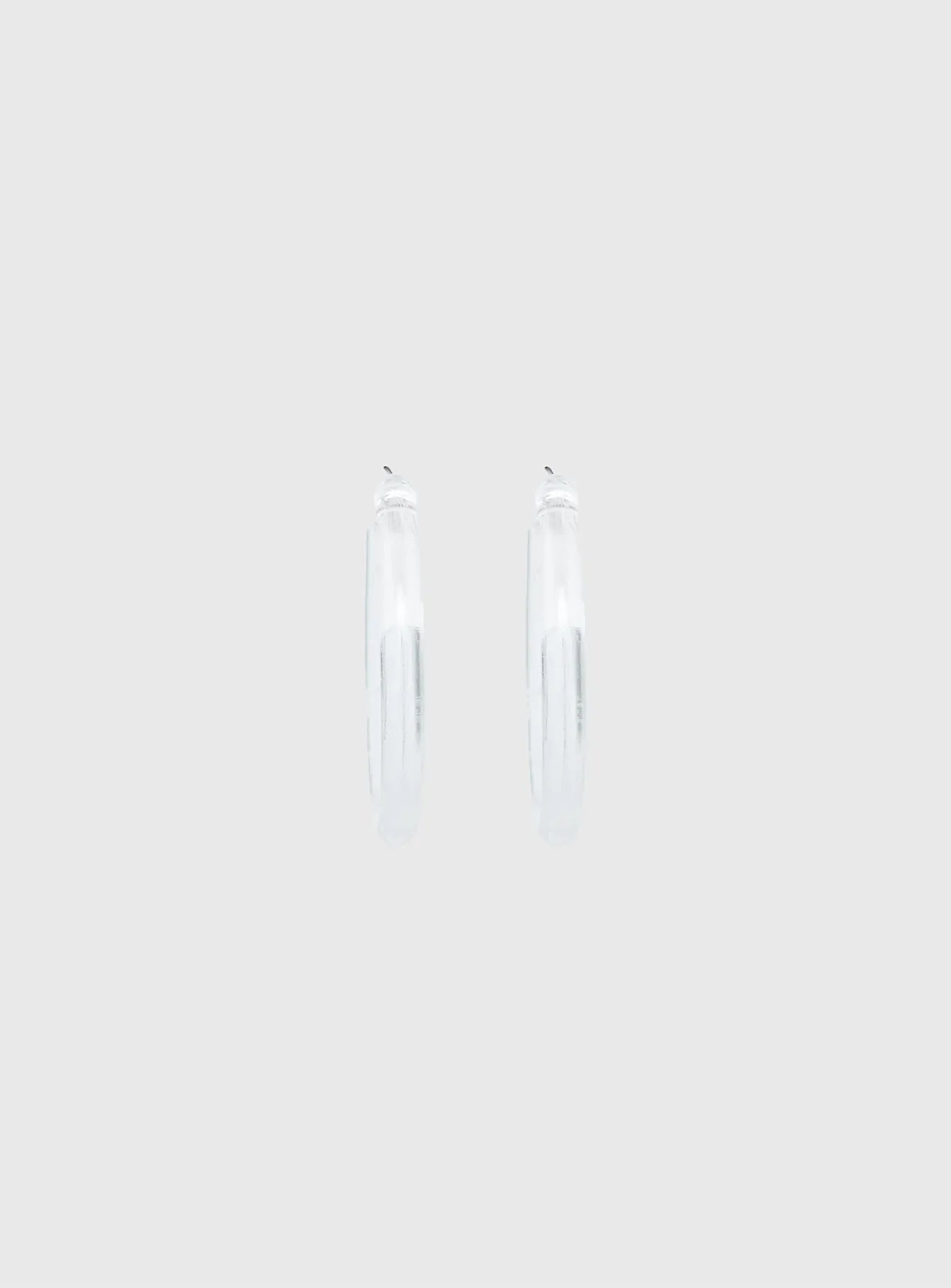 Stars Shine Hoop Earrings Clear