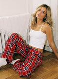 In The Morning Sleep Pant Red Check