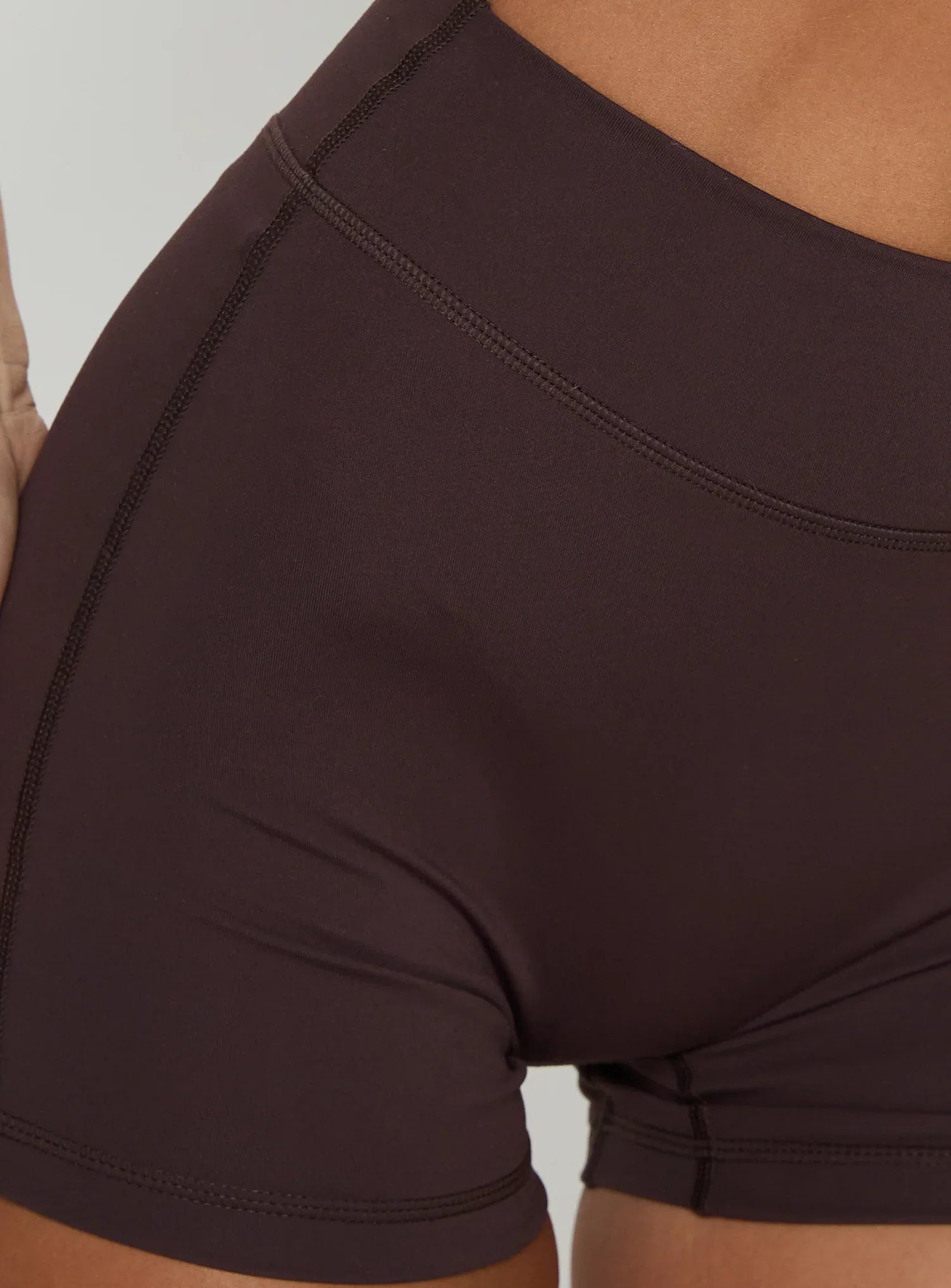 Final Form Active 4" Invisible Scrunch Shorts Brown
