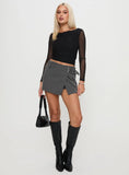 Valette Mesh Long Sleeve Top Black