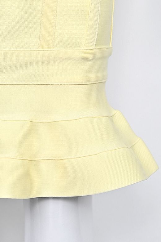 Joy Bandage Midi Dress Sun Yellow