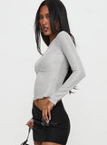 Context Long Sleeve Top Silver