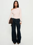 Serenitia Mid Rise Relaxed Jeans Dark Raw Wash