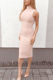 Grace Bandage Midi Dress Dusty Pink Sale