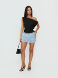 Orvielle Lace Off Shoulder Top Black