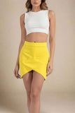 Jay High Waist Bandage Mini Skirt Sun Yellow