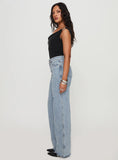 Karlina High Rise Straight Leg Jean Light Wash