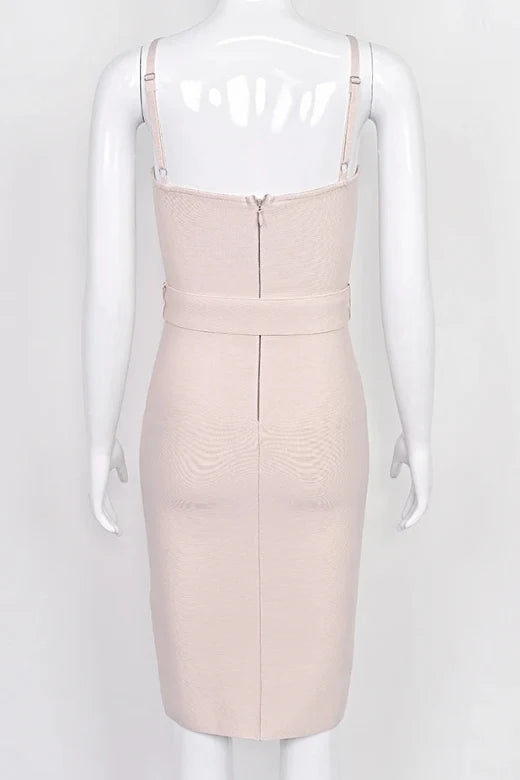 Lana Bandage Dress Cream Sale