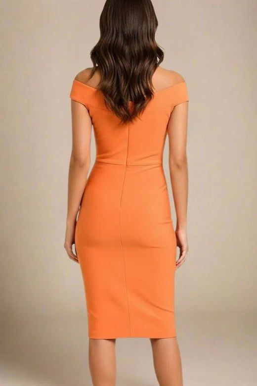 Ash Bandage Dress Apricot Orange