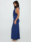 Labour Of Love Halter Maxi Dress Cobalt