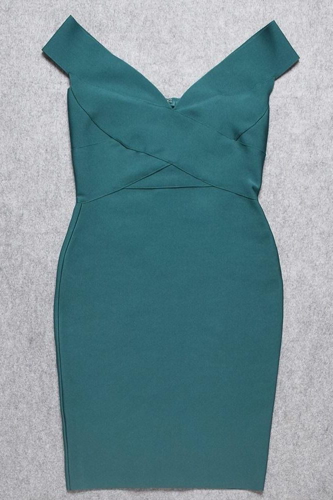 Ash Bandage Dress Emerald Green