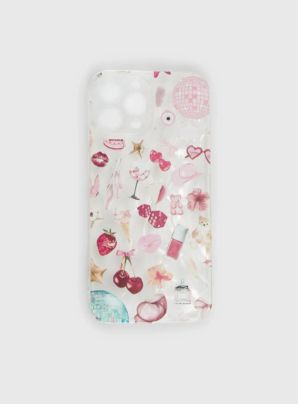 Just A Girl Iphone Case Clear Pink