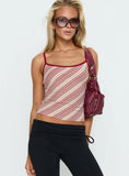Cosmology Knit Contrast Detail Top Multi Stripe