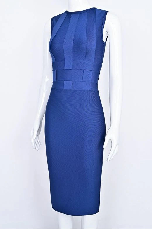 Aurora Bandage Dress Navy Blue Sale