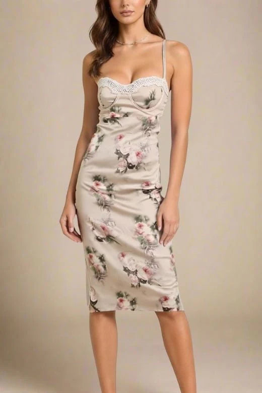 Parker Bodycon Dress Steel Grey Sale