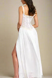 Collins Maxi Dress White Pearl Sale