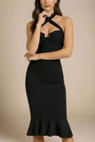 Willow Bandage Crop Top Classic Black