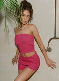 Kaelee Glitter Knit Set Pink