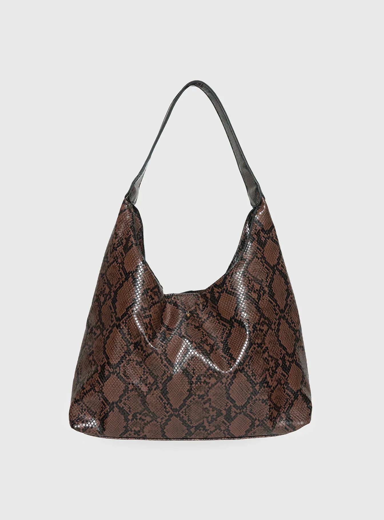 Peta Jain Jami Slouch Bag Chocolate Snake