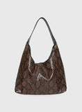 Peta Jain Jami Slouch Bag Chocolate Snake