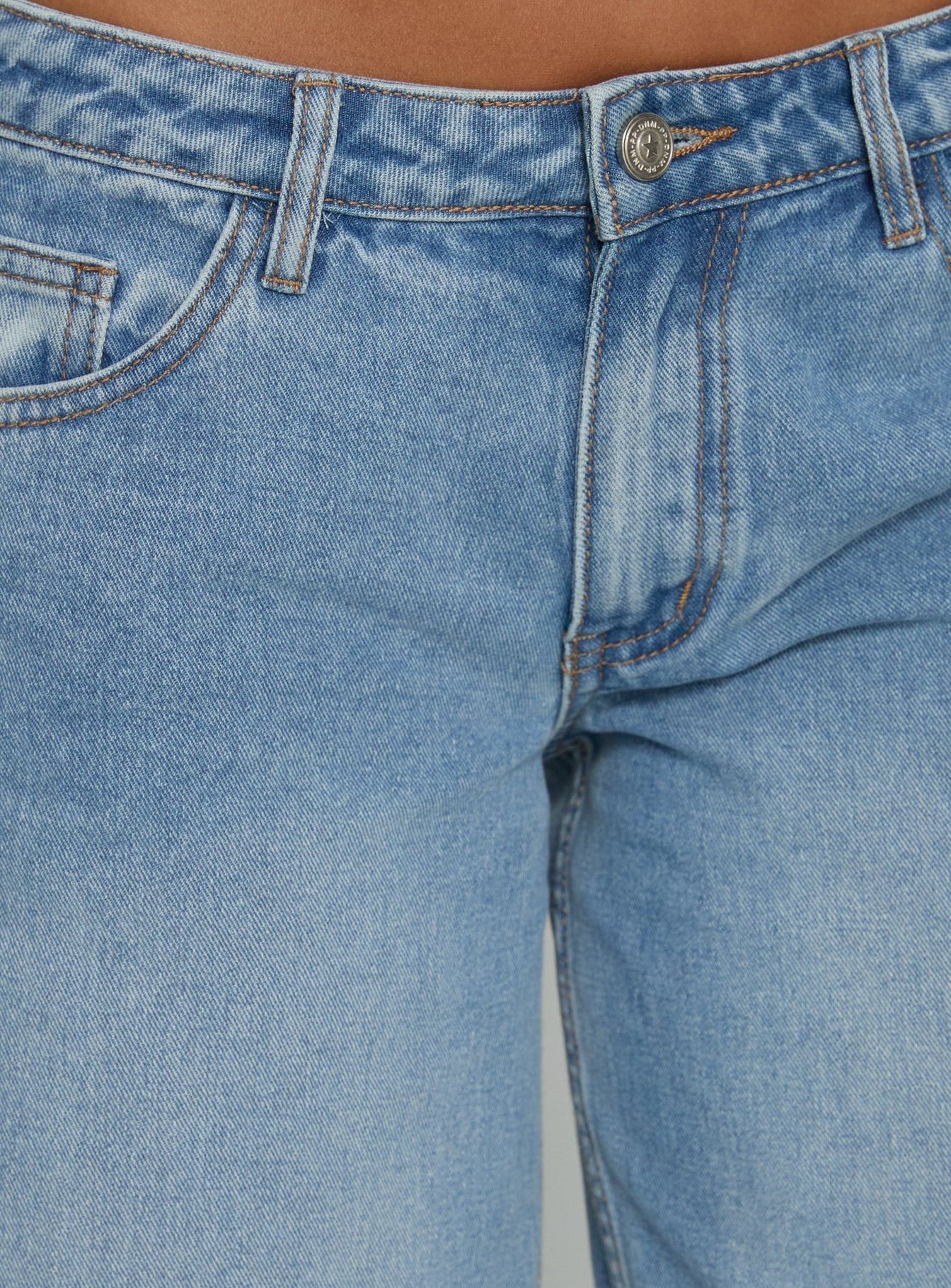 Ramos Low Rise Denim Jeans Bright Blue Wash