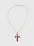 Jacintha Necklace Gold Red