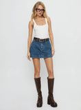 Gazelle Denim Skort Mid Wash Petite