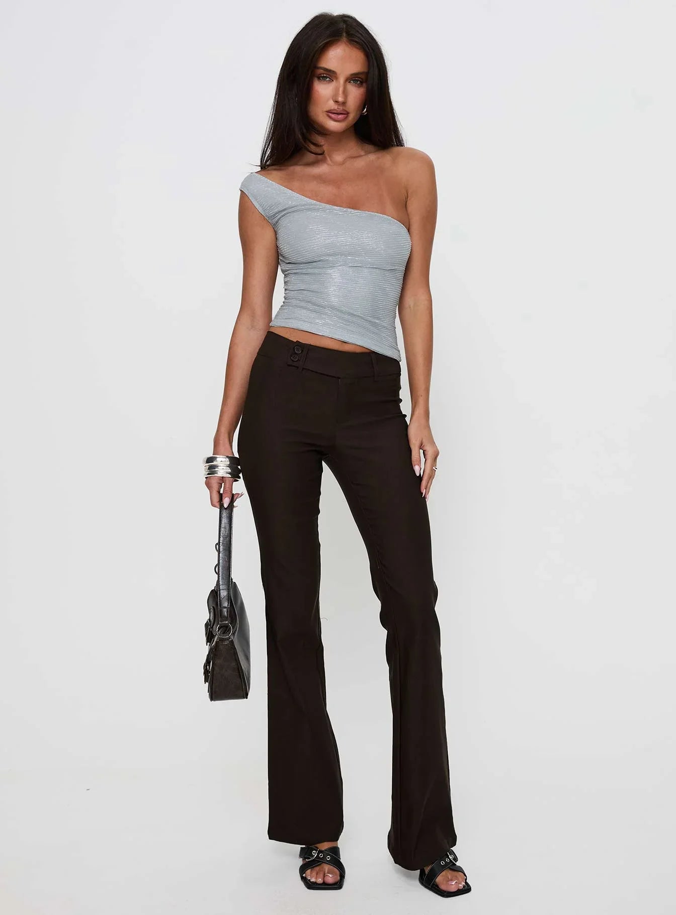 Kinkirk Flared Pants Chocolate Tall