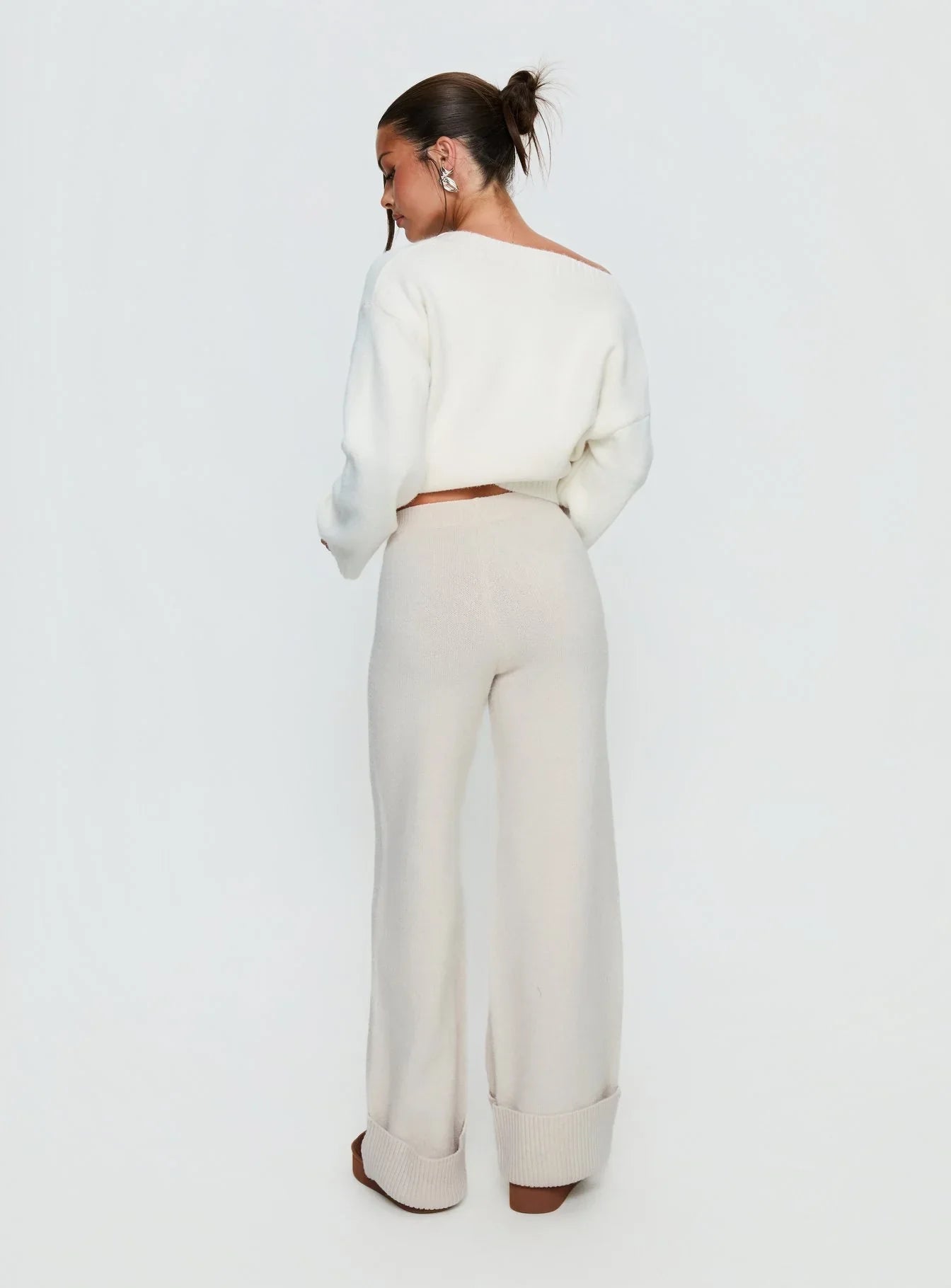 Shinead Cuffed Pants White