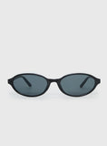 Captivation Oval Sunglasses Black