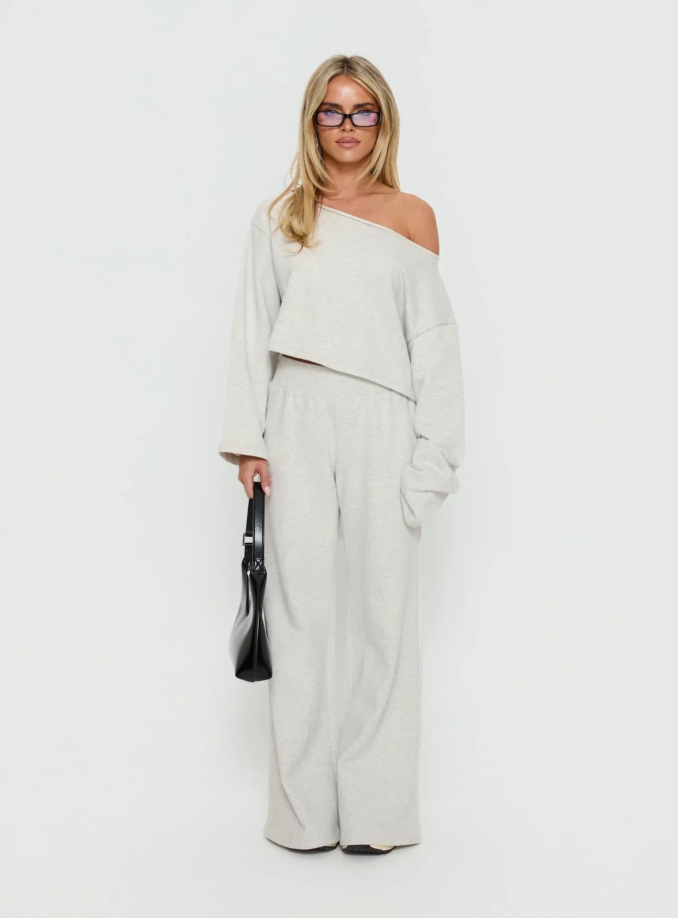 Peaks Flared Track Pants Snow Marle