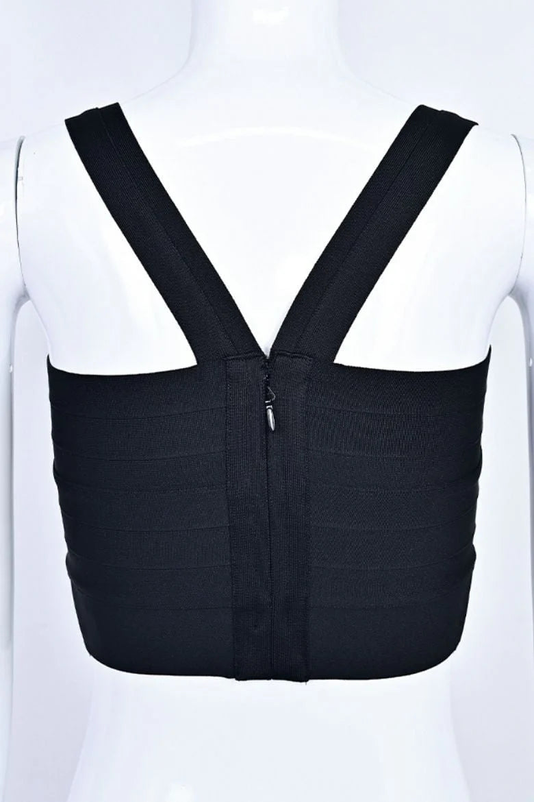 Jay Bandage Crop Top Classic Black