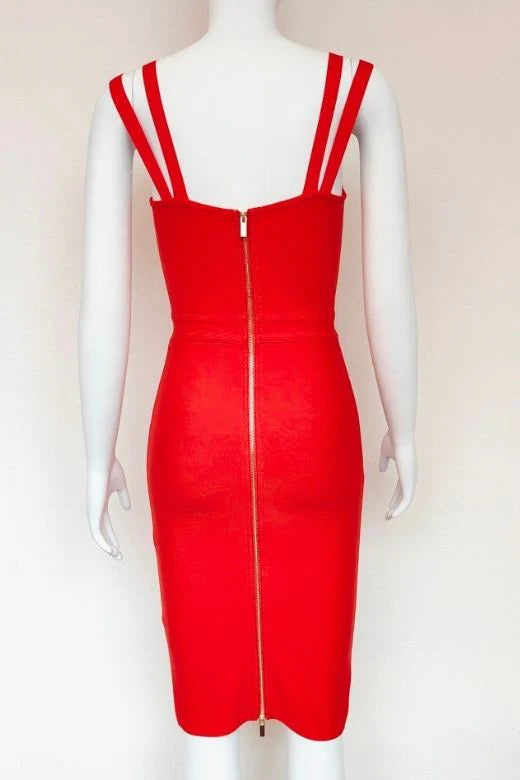 Kate Bandage Dress Lipstick Red