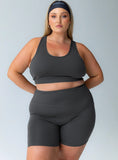 Conquer Activewear Shorts Grey Curve