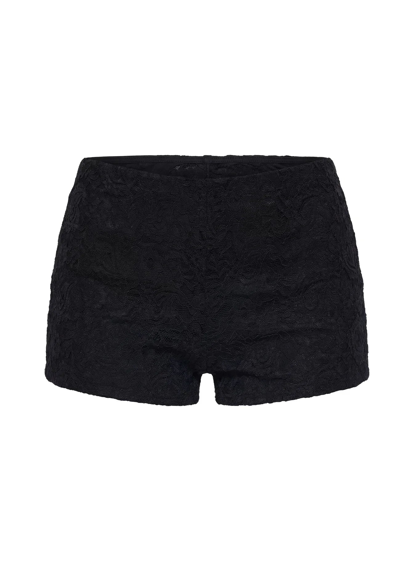 Daveney Lace Micro Shorts Black