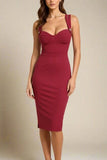 Kate Bandage Dress Red Wine