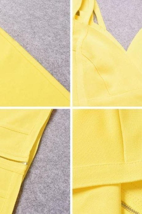 Sia Bandage Dress Sun Yellow