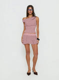 Ready To Party Frill Skort Pink / Black Polka