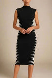 Cleo Bandage Midi Dress Classic Black