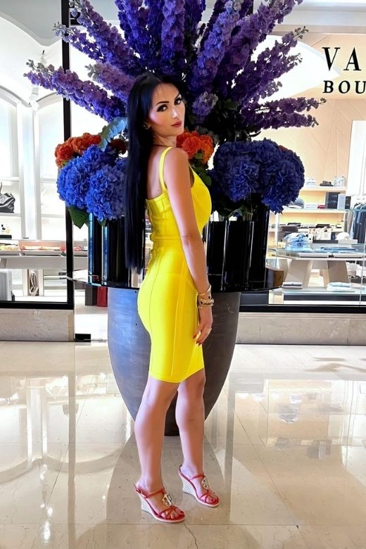 Pip Bandage Mini Dress Sun Yellow