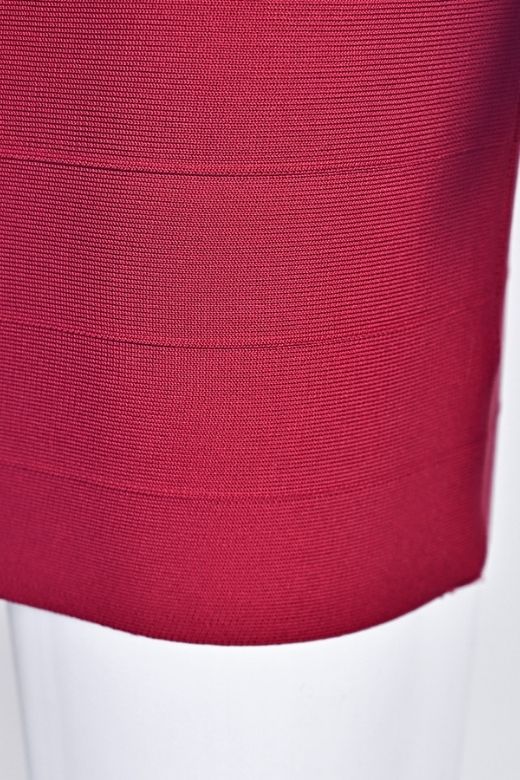 Audrey Bandage Mini Dress Cherry Red