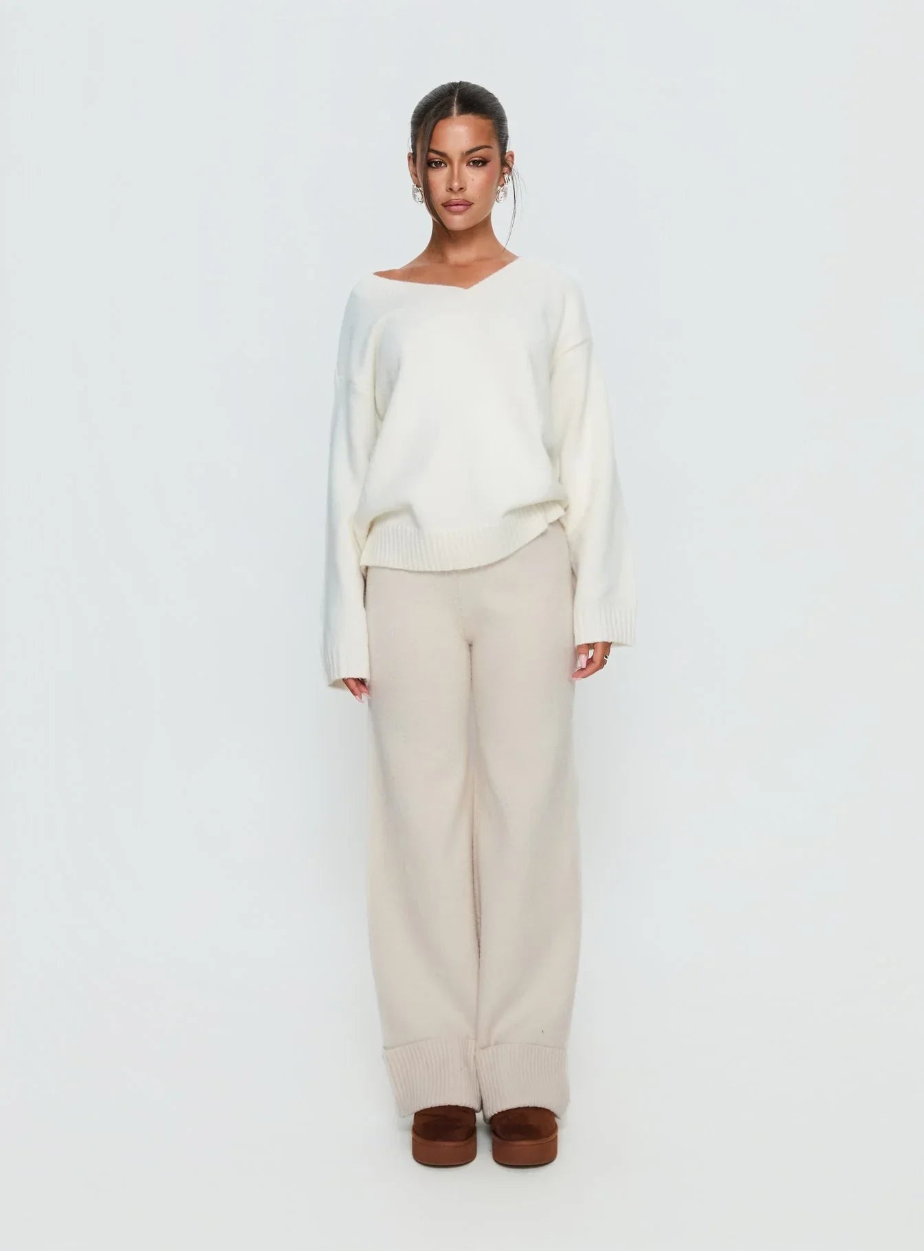 Shinead Cuffed Pants White