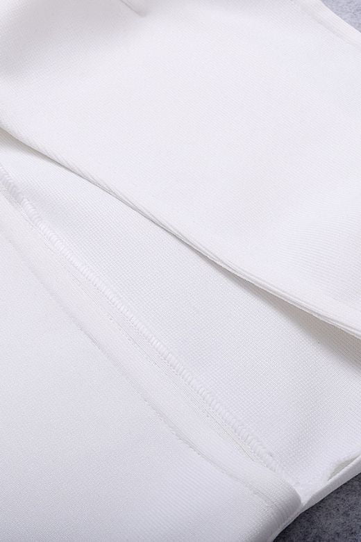Molly Bandage Midi Dress White Pearl