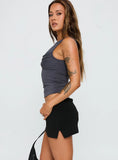 Sparky Mid Rise Skort Black
