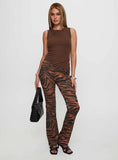 Morganah Aysmmetrical Top Brown
