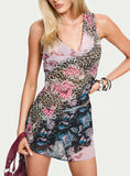 Lindzee Bias Cut Skort Multi